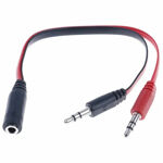 2ed52fb50141fd80a6fdedecec5714ed Adapter Audio 3.5mm stereo jack (M) na 2x3.5mm stereo jack (2xM)