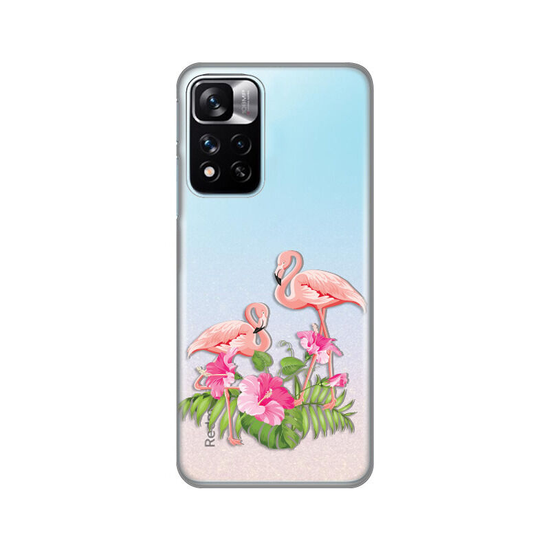 8d5136931295cadb24312605c4b79a62.jpg Maskica Silikonska Print Skin za Xiaomi Redmi Note 11 Pro Plus/Poco X4 NFC Flamingo