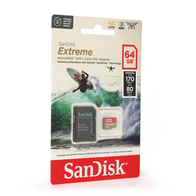de17c282993725da7ebc587df5db0af5.jpg Mem.Kartica SanDisk SDXC Extreme micro 64GB 170 MB/s UHS-I U3 V30+adapter