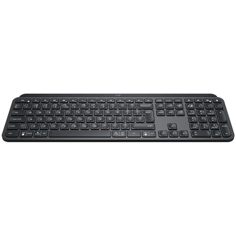 6bae7d3a4e47eb9f7fc0f7708272fea9.jpg LOGITECH MX Keys Plus Bluetooth Illuminated Keyboard with Palm Rest - GRAPHITE - US