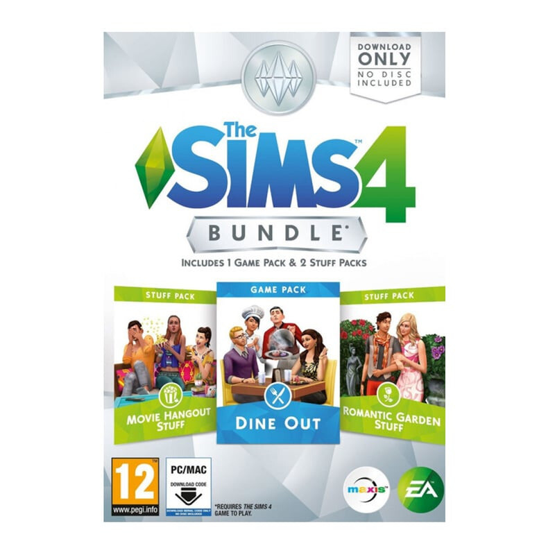 08f7bd477d05ca1eff94e79227b9bdac.jpg PC The Sims 4 Bundle Pack 5 Dine Out + Movie Hangout Stuff + Romantic Garden Stuff (Code in a Box)