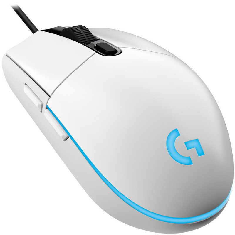 784bb936782b7cb69f54902cd0a236fe.jpg LOGITECH G203 LIGHTSYNC Gaming Mouse - WHITE -