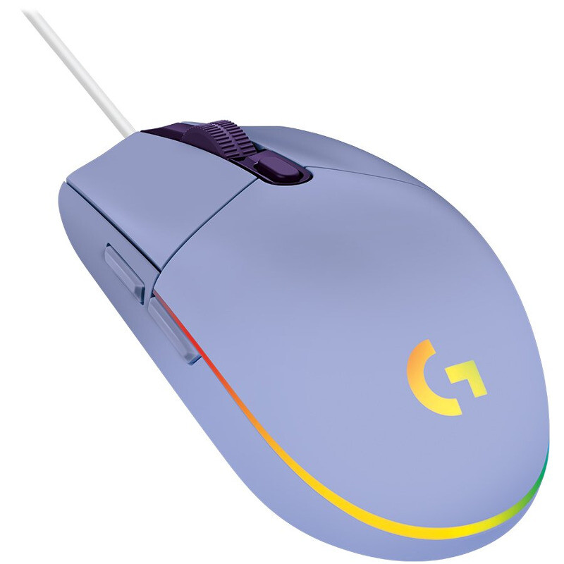 fb65a3e0a83baa9f50d8b46d0061b533.jpg LOGITECH G203 LIGHTSYNC Corded Gaming Mouse - LILAC -