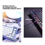 99f774c66981b93b67de58ddc8e461a7 Tastatura Mehanicka Gaming Fantech MK910 RGB ABS Maxfit81 Frost Wireless Space Edition (blue switch)