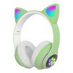6a52aee36bc7cf0996e40512729f0e12 Bluetooth slusalice Cat Ear zelene