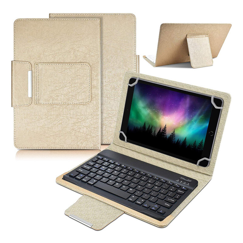 0163a4bce7a2e866e629929fbe418cf7.jpg Maskica sa Bluetooth Tastaturom Leather za Tablet 10" Univerzalna zlatna