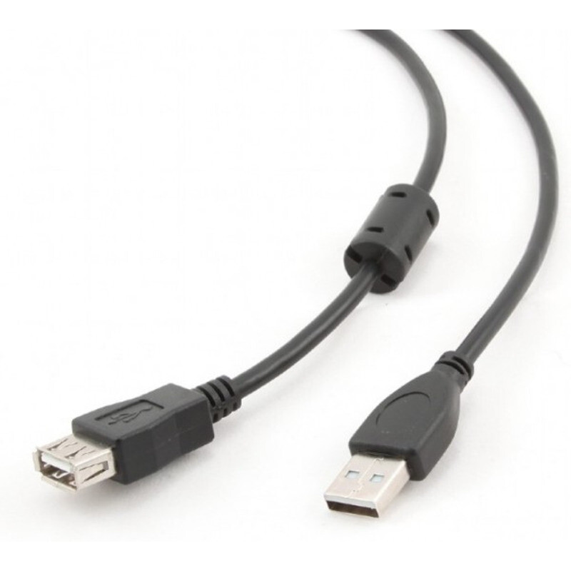 71e9445f98a5be6c67571cea6d6cf44d.jpg UAE-01-5M Gembird USB 2.0 active extension cable, black color, bulk package, 5m