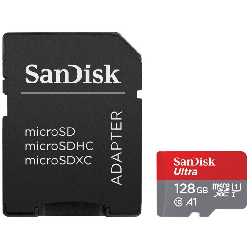 1b493ea2e4afd0d1ebe5f7c4c28bdfe1.jpg Mem.Kartica SanDisk SDXC 128GB Ultra Micro 140MB/s A1 Class 10 UHS-I + Adapter
