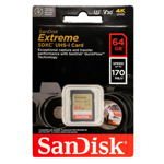 0b358e8448cfee83cac3ae683e22b35b Mem. Kartica SanDisk SDXC 64GB Extreme 170MB/s V30 UHS-I Class 10 U3 V30