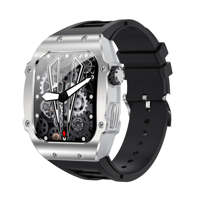 27a3331c71c05ec32db054633cff46d9.jpg Teracell Smart Watch AK55 srebrno crni