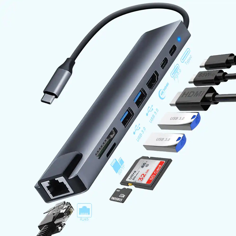 25354115deff35428f2cc8a5d211bd87.jpg Adapter-konverter USB Tip C 3.1 na HDMI/VGA/3.0 USB/Tip C