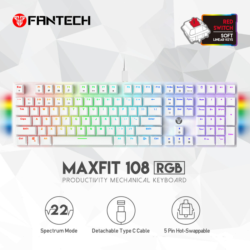 9a2554598734e964ae27e28de6f004d5.jpg Tastatura Mehanicka Gaming Fantech MK855 RGB Maxfit 108 Space Edition (Red switch)