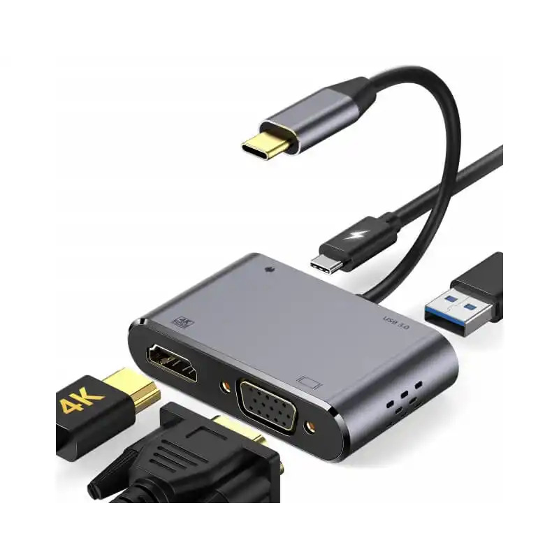 c56416686f2d9944eda12ba917e8baf6.jpg Docking station Sandberg 13in1 USB-C - 2xHDMI/VGA/LAN/3xUSB 3.0/USB C 136-45