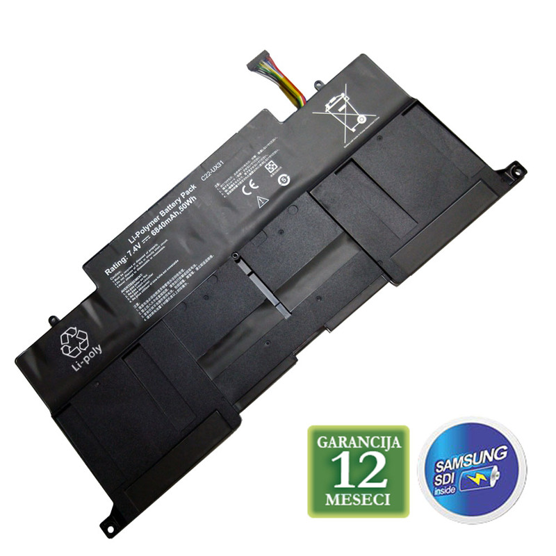 ecf4416b0df2a8f486114f057c06ba8f.jpg Baterija za laptop ASUS UX31 Series C22-UX31 7.4V 50Wh