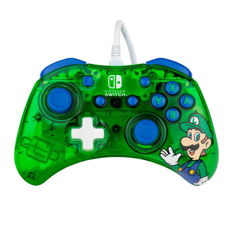 57bb0bdd90ffc66791b9c5b2927e1c6a.jpg Nintendo Switch Wired Controller Rock Candy Mini Luigi