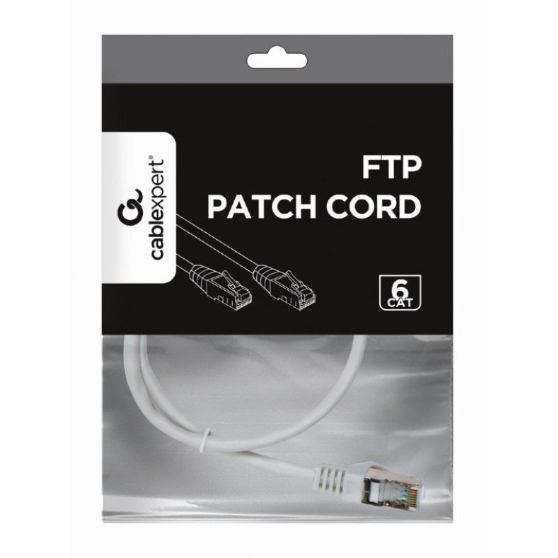 ba67d7b392b673efc53bdd2d66253fc5.jpg PP6-3M/W Gembird Mrezni kabl, CAT6 FTP Patch cord 3m white