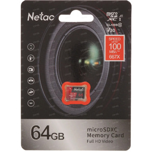 fc63be2e0adac7df52b2bf3d4958b24a Micro SDXC Netac 64GB P500 Standard NT02P500STN-064G-R + SD adapter