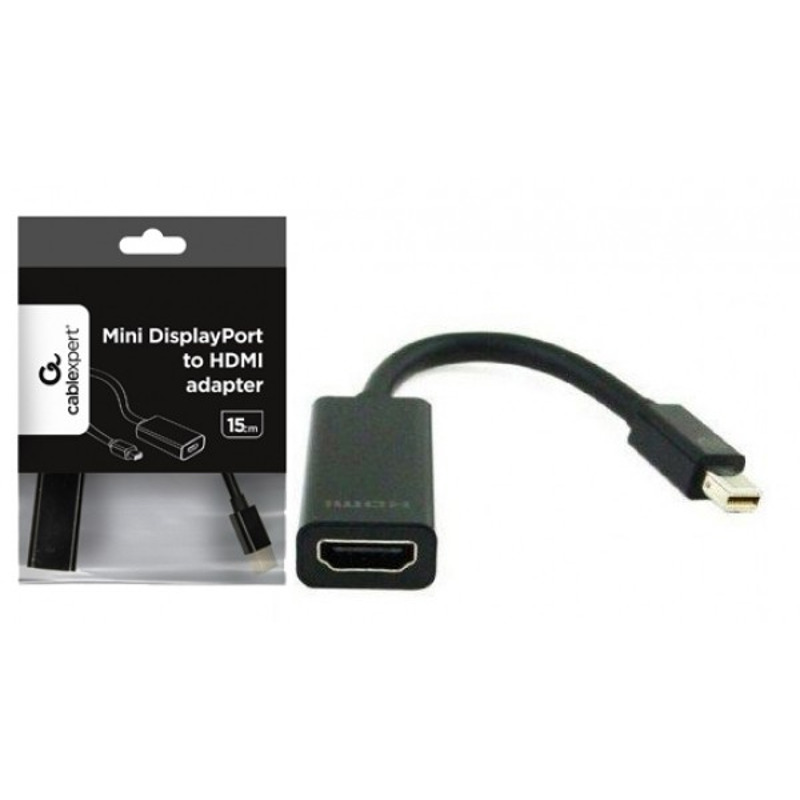 1da1150ac3d684df142df739ddc3dfc2.jpg A-mDPM-HDMIF-02 Gembird Mini DisplayPort v.1.2 to HDMI adapter cable, black