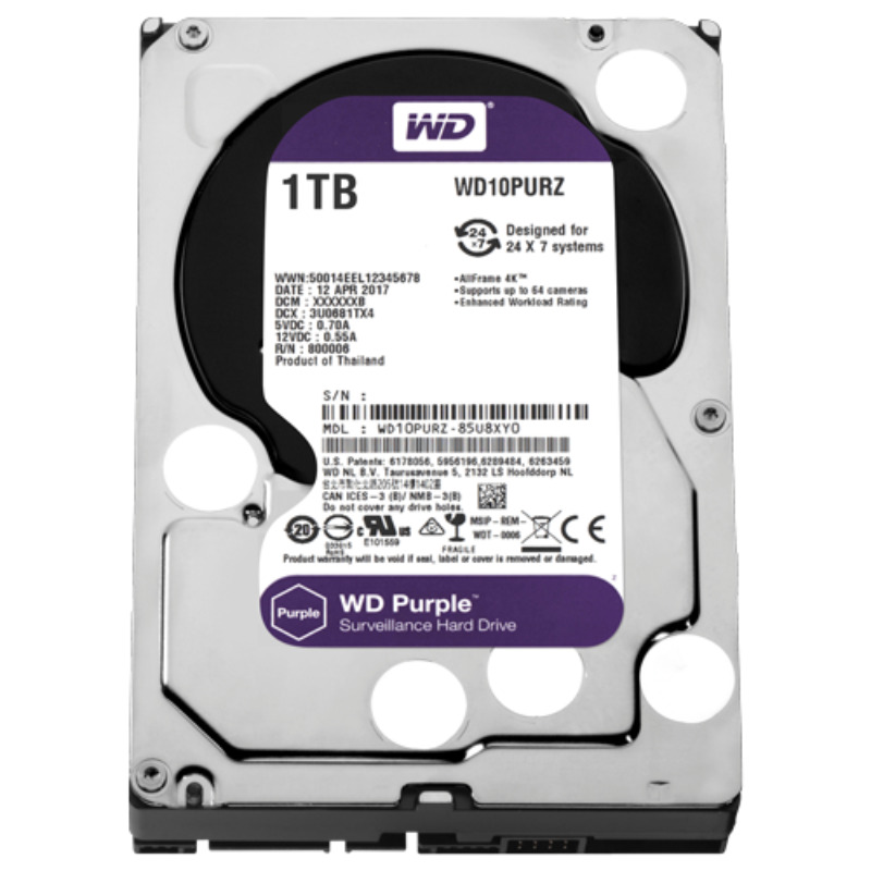 2f98abefa7e15726b236e405e829400e.jpg 2TB 3.5" SATA III 64MB WD23PURZ Purple hard disk