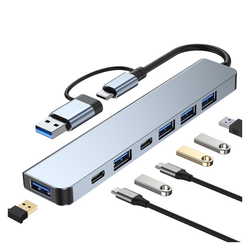 7664fc46810f50dded176548e9fb2b4b.jpg Adapter-konverter USB Tip C 3.1 na RJ45 10/100/1000 + 3 x USB 3.0 Aluminijum Gembird