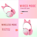 974ab9c17e82b58d60b74195f0829b6f Bluetooth slusalice Cat Ear svetlo roze