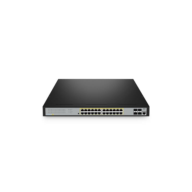 f8a7092baded9e044fbd2c0f64b5df88.jpg 24-port, Layer 3 switch supporting 10G SFP+ connections with fanless cooling