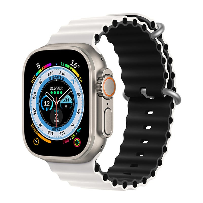 3cdaf169731dff33ae7aafcf64baabc4.jpg Smart Watch Ocean Strap 44/45/49mm White/Black