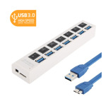 582965abcd905901c83e5cb8e0765623 USB 3.0 HUB 7 portova JWD-U37 beli