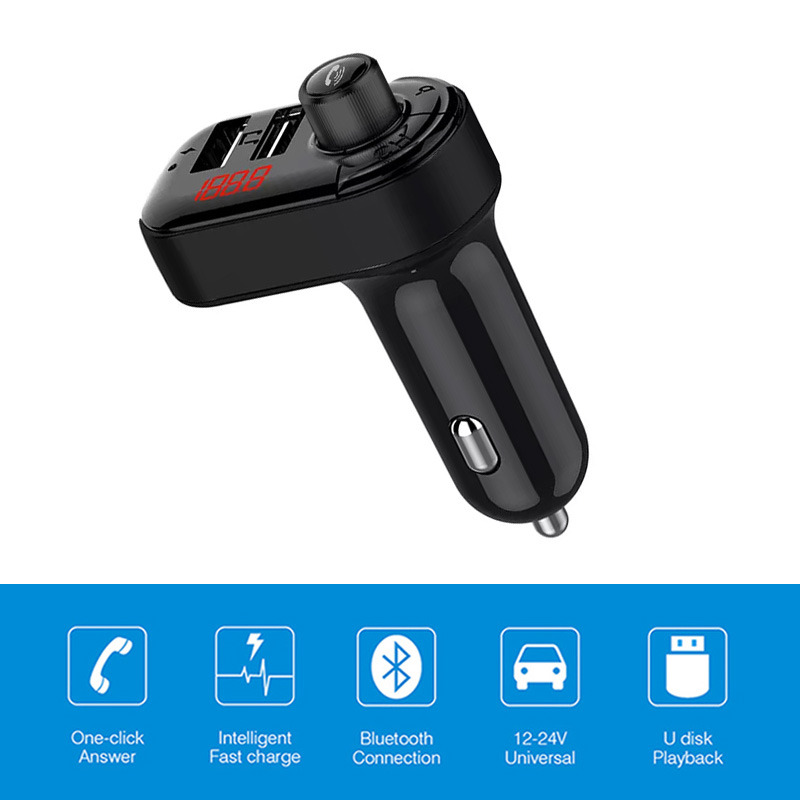 a382ba6f0305504d0435fcccd2bc3b69.jpg BTT-09 ** Gembird 3-in-1 Bluetooth carkit with FM-radio transmitter and USB 3.1 A charger, blk (559)
