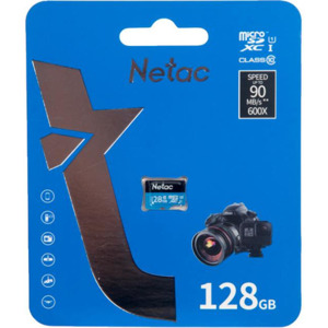 85bf72351437bd7c90309a3be7d4fb80 Micro SDXC Netac 128GB P500 Extreme Pro NT02P500PRO-128G-R + SD adapter