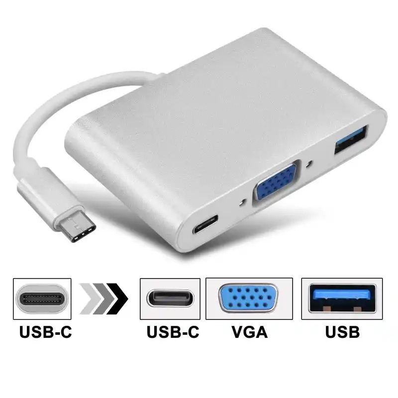 d6e49a1b37131bb5a8712d8bba343d8e.jpg Adapter USB 3.1 tip C (M) - HDMI + VGA (F) beli