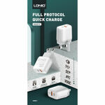 05560670a85b1abbc0ebf8fad9c4dd00 Kucni punjac LDNIO A2421C 22.5W PD + Fast Charger sa Type C na iPhone lightning kablom beli