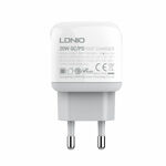 1ceae3261282a206dc54515ebb513d7f Kucni punjac LDNIO A2316C, PD 20W, QC3.0 18W, sa Type C na Iphone lightning kablom beli