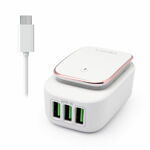 509c3db9f8389ec6e92a281ceb4cfc76 Kucni punjac LDNIO A3305 3xUSB 5V 3.4A sa micro USB kablom beli