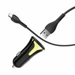 71c37e04eaf80327fac8c7980a32d7b6 Auto punjac HOCO Z31 QC3.0 2xUSB sa micro USB kablom crni