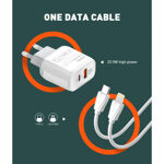 7afdb658516dd6883ca37825cf6b71b0 Kucni punjac LDNIO A2421C 22.5W PD + Fast Charger sa Type C na iPhone lightning kablom beli