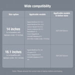 82912a8118fa65278ea1f4d7b4c6d127 Torba za laptop sleeve Nillkin horizontal 16.1" crno bela