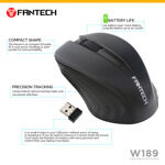 b300af3275b4a7ca8788d6e296e8cb20 Kancelarijski mis Fantech W189 beli