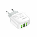 b6a3a1b0cbe8b2a79675694fc4bb51de Kucni punjac LDNIO A3312 3xUSB 5V 3.4A 17W sa micro USB kablom beli