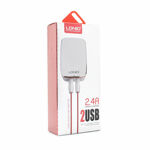 d2a7edaf46d47593855392b06c54a9f2 Kucni punjac LDNIO A2204 2xUSB 5V 2.4A sa type C kablom beli