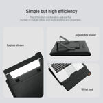 e8146b0d78bb32d4684f1be59516a502 Torba za laptop sleeve Nillkin horizontal 16.1" crno bela