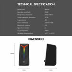 ed66442212899084a3f21f9123bf0b21 Laptop zvucnici Fantech GS301 Trifecta crni