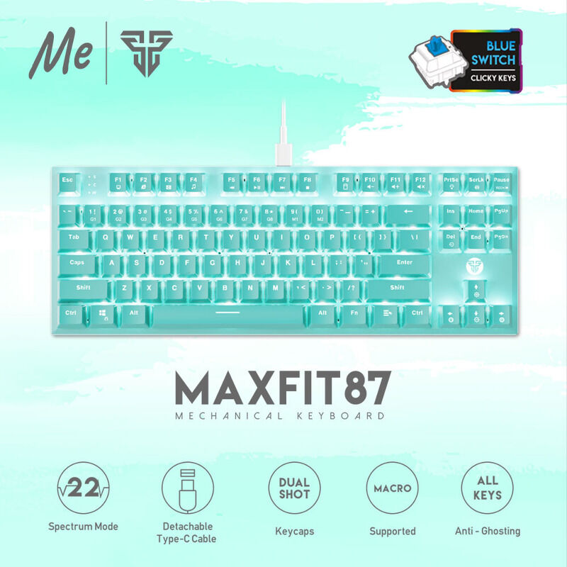 694d74e8f6a8f47d65b6d2c6ad507d19 Tastatura Mehanicka Gaming Fantech MK856 RGB Maxfit 87 (Red switch) Mint Edition