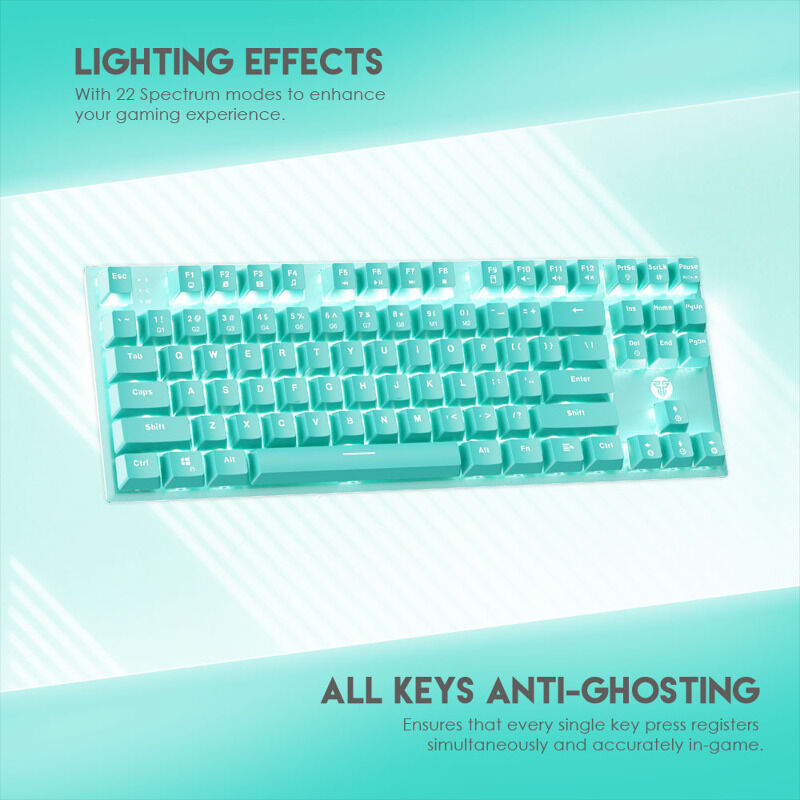 989401308999067699f6a6f29ed5fcb5 Tastatura Mehanicka Gaming Fantech MK856 RGB Maxfit 87 (Red switch) Mint Edition