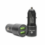 d7319954ed6729f77deda6e834f68e31 Auto punjac Teracell Evolution TC-05 2xUSB QC3.0 2.4A sa iPhone lightning kablom crni