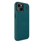a889414096b698170ca60928bca2cf21 Maskica Nillkin Qin Pro (plain leather) za iPhone 14 6.1 zelena