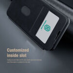 c55db957a916670110b871e836b13fef Maskica Nillkin Qin Pro (plain leather) za iPhone 14 6.1 zelena