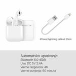 ffc6b64acbc992984caed372f25bb473 Bluetooth slusalice Airpods i18 TWS bele HQ