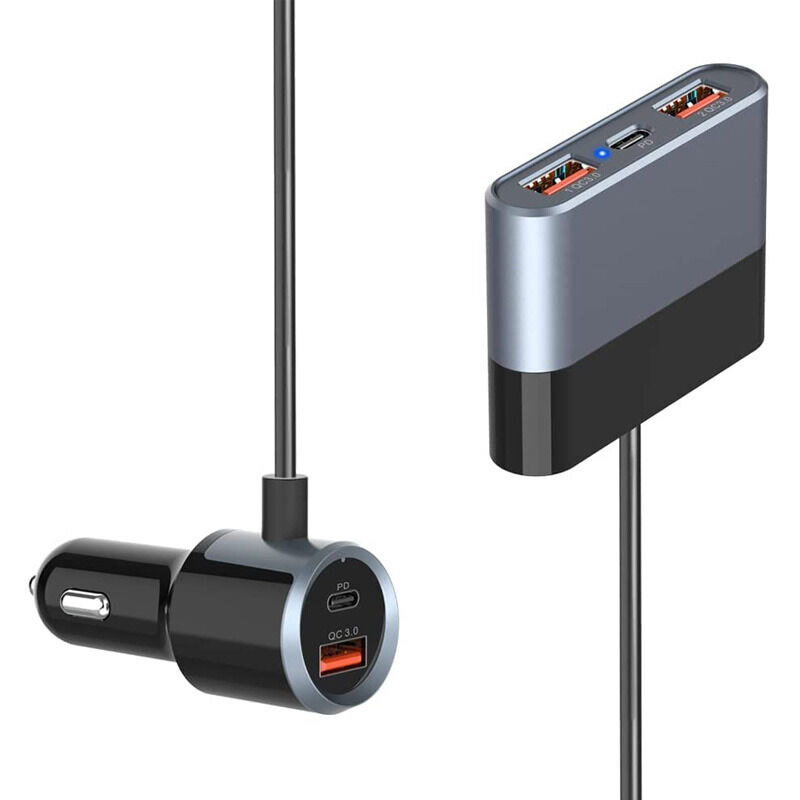 2d65423acb76a3f31515926b039d3b0c Auto punjac Teracell Evolution TC-11 PD 22.5W + USB QC3.0 20W, 45W (total) sa Type C kablom crni