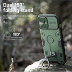 3db4e31021d4fabc58d761cc19061f02 Maskica Nillkin CamShield Armor Pro za iPhone 14 6.1 zelena